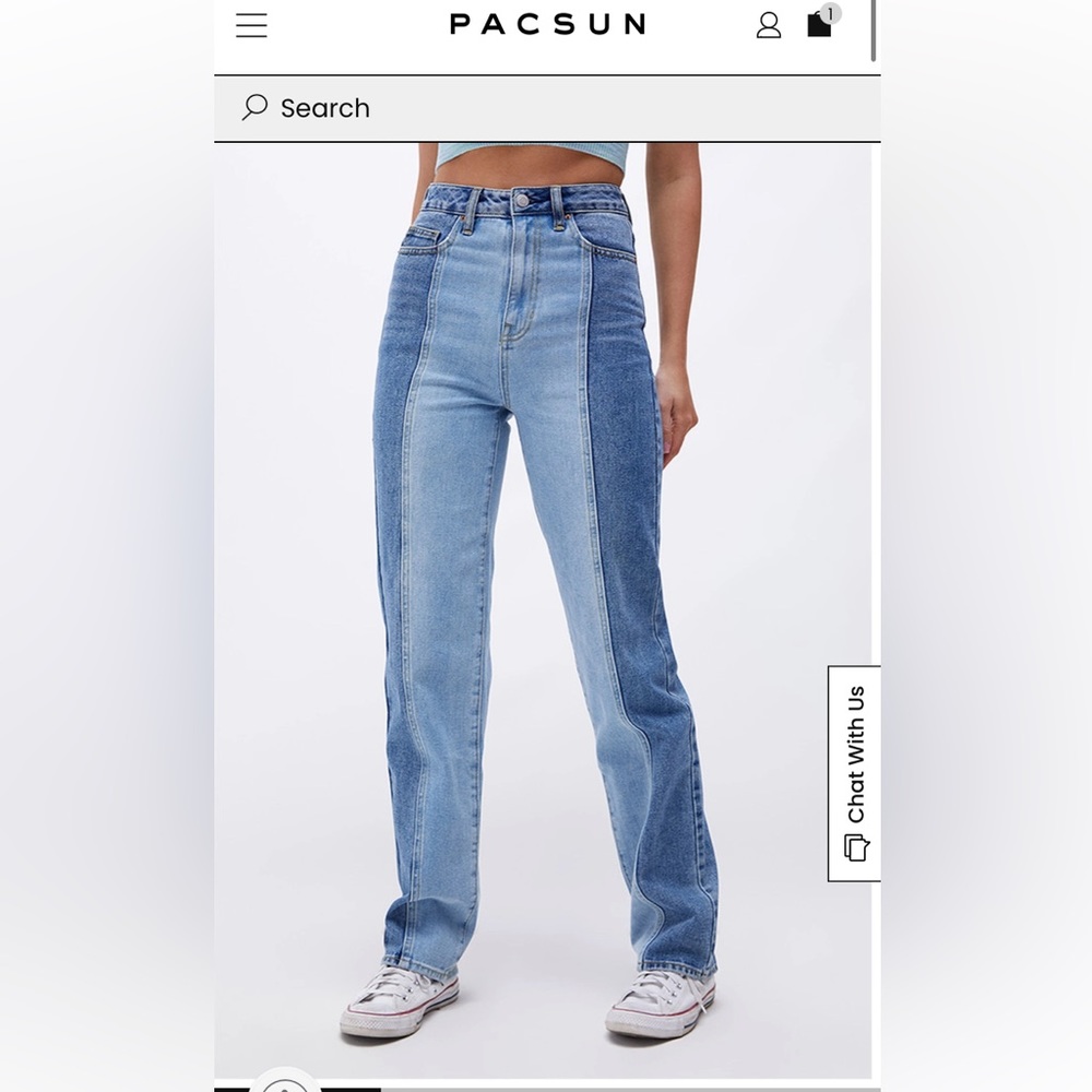 PacSun Eco Two-Tone '90s Boyfriend Jeans